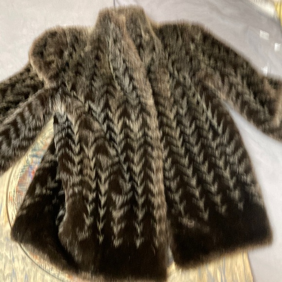 Style VI Ltd Brown Tan Faux Fur  Vintage  Jacket Size M - Picture 1 of 3